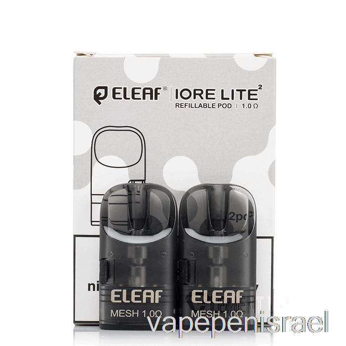 חד פעמי Vape Israel Eleaf Iore Lite 2 תרמילי תחליפים 2 מ"ל תרמילי מילוי חוזר